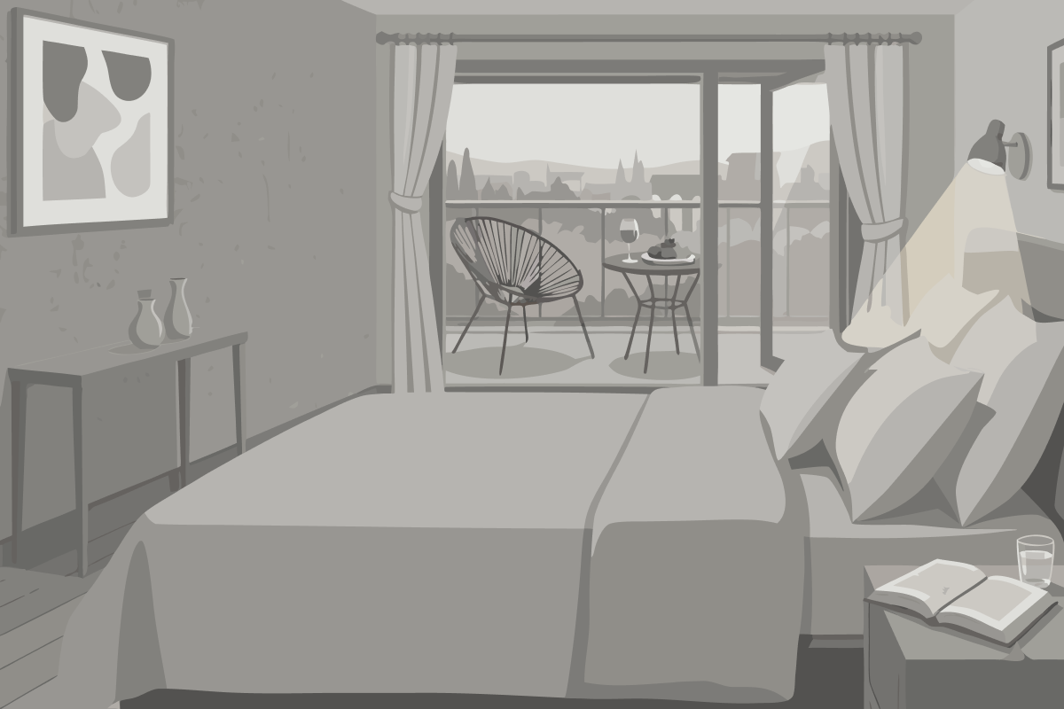 Premium Zimmer mit Kingsize-Bett